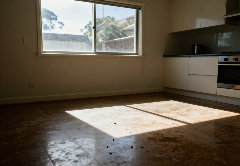 Rodent infestation in a Gymea Bay garage before treatment
