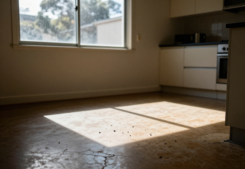 Cockroach infestation in a Gymea Bay kitchen before treatment